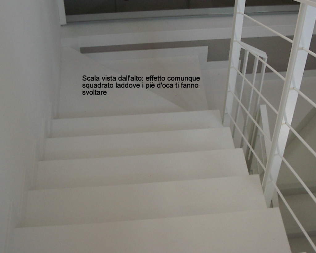 scala in agglomerato di quarzo - particolare